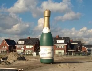 Opblaas champagnefles