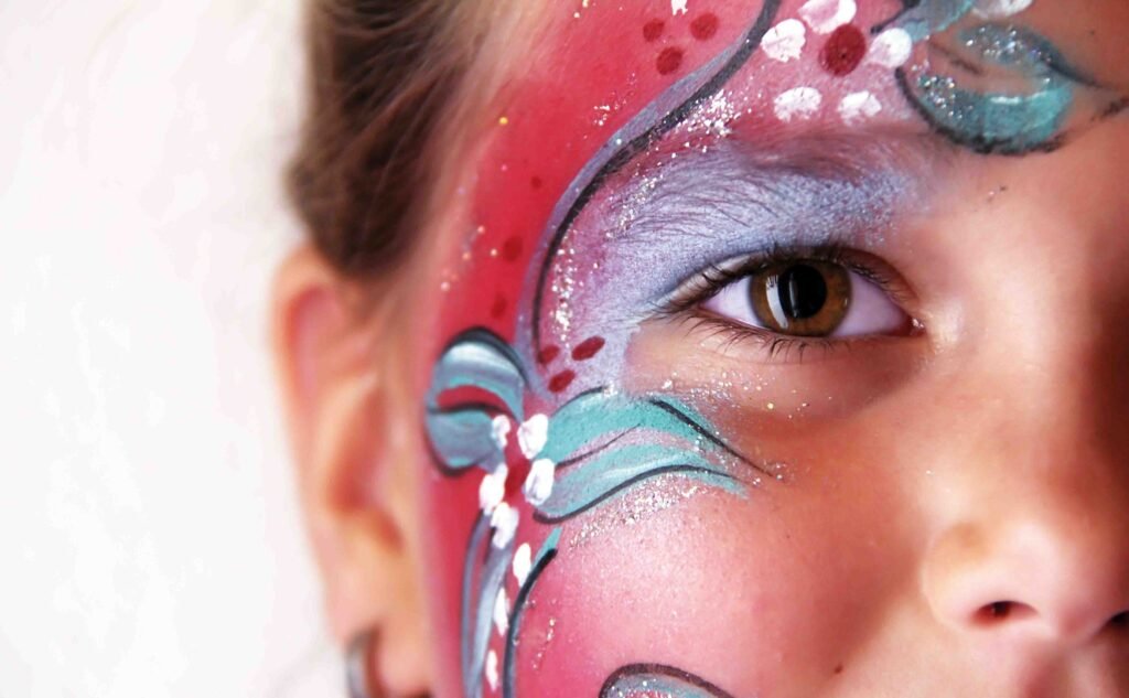 Schmink- en Glitter Tattoo Stand